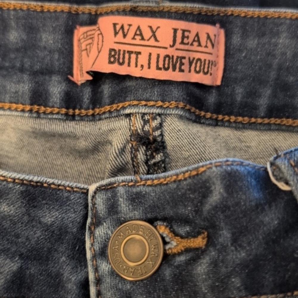 Wax Jean 'Butt I Love You' Women's Push-up High Rise Ripped Skinny Jeans - Picture 7 of 10